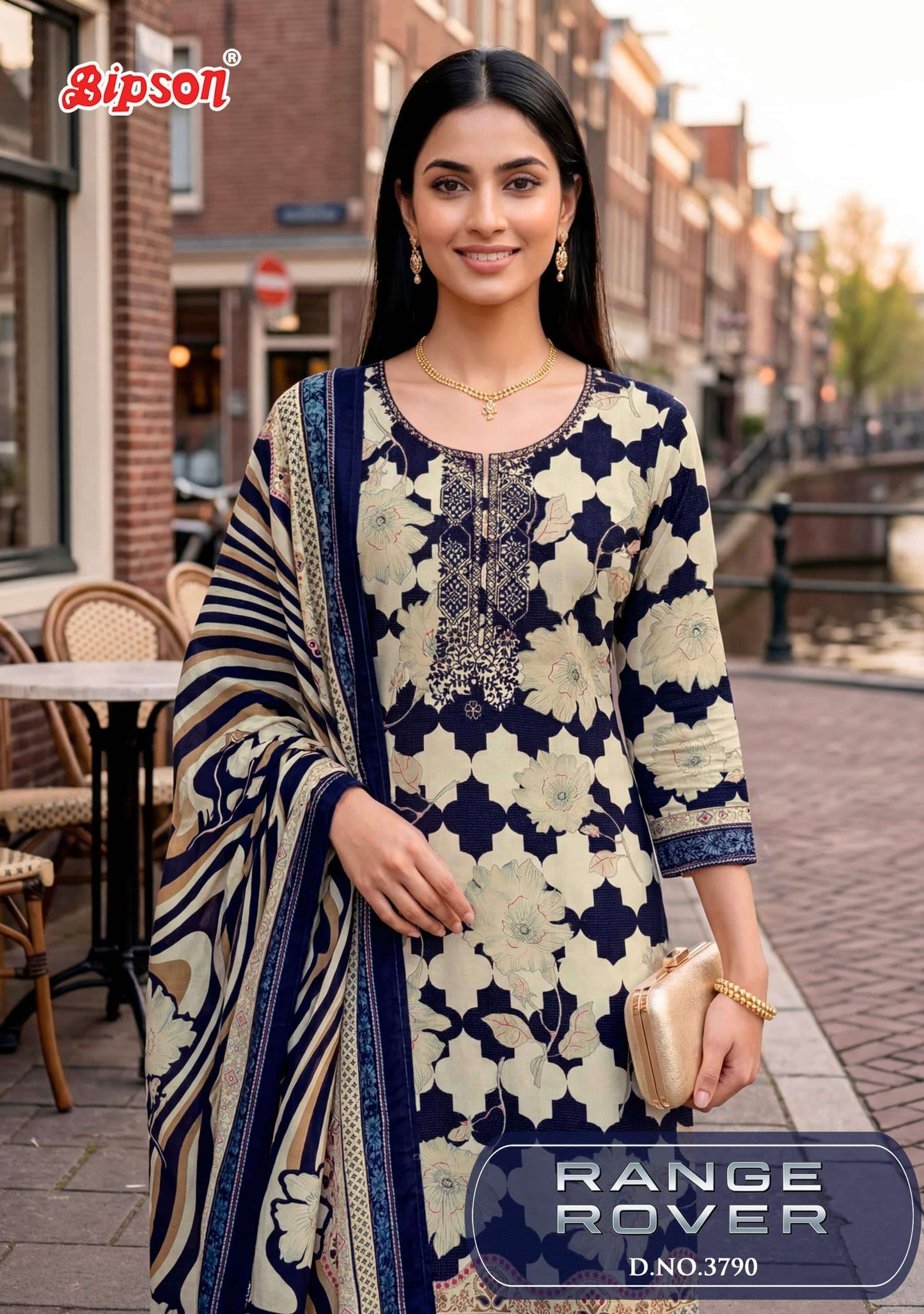 Bipson Range Rover 3790 Pure Viscose Muslin Dress Material