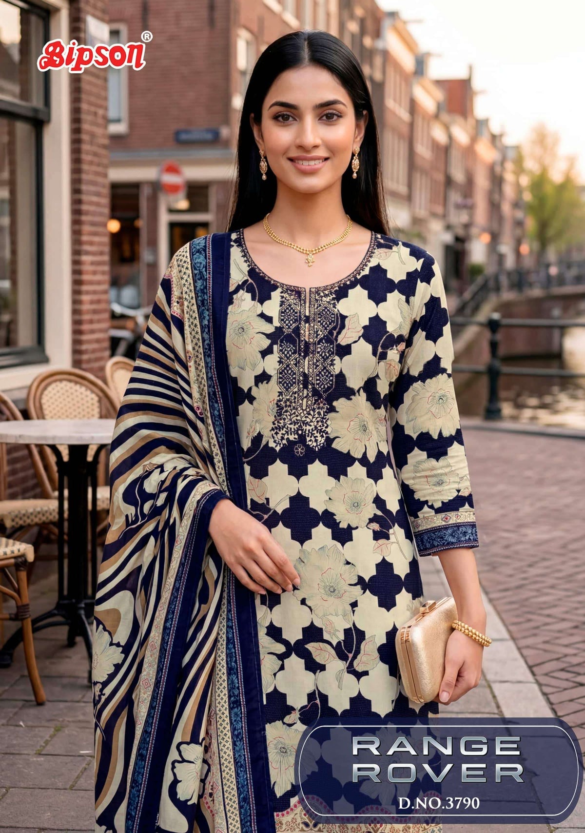 Bipson Range Rover 3790 Pure Viscose Muslin Dress Material