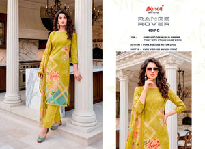 Bipson Range Rover 4017 Pure Viscose Muslin Shimmer Dress Material