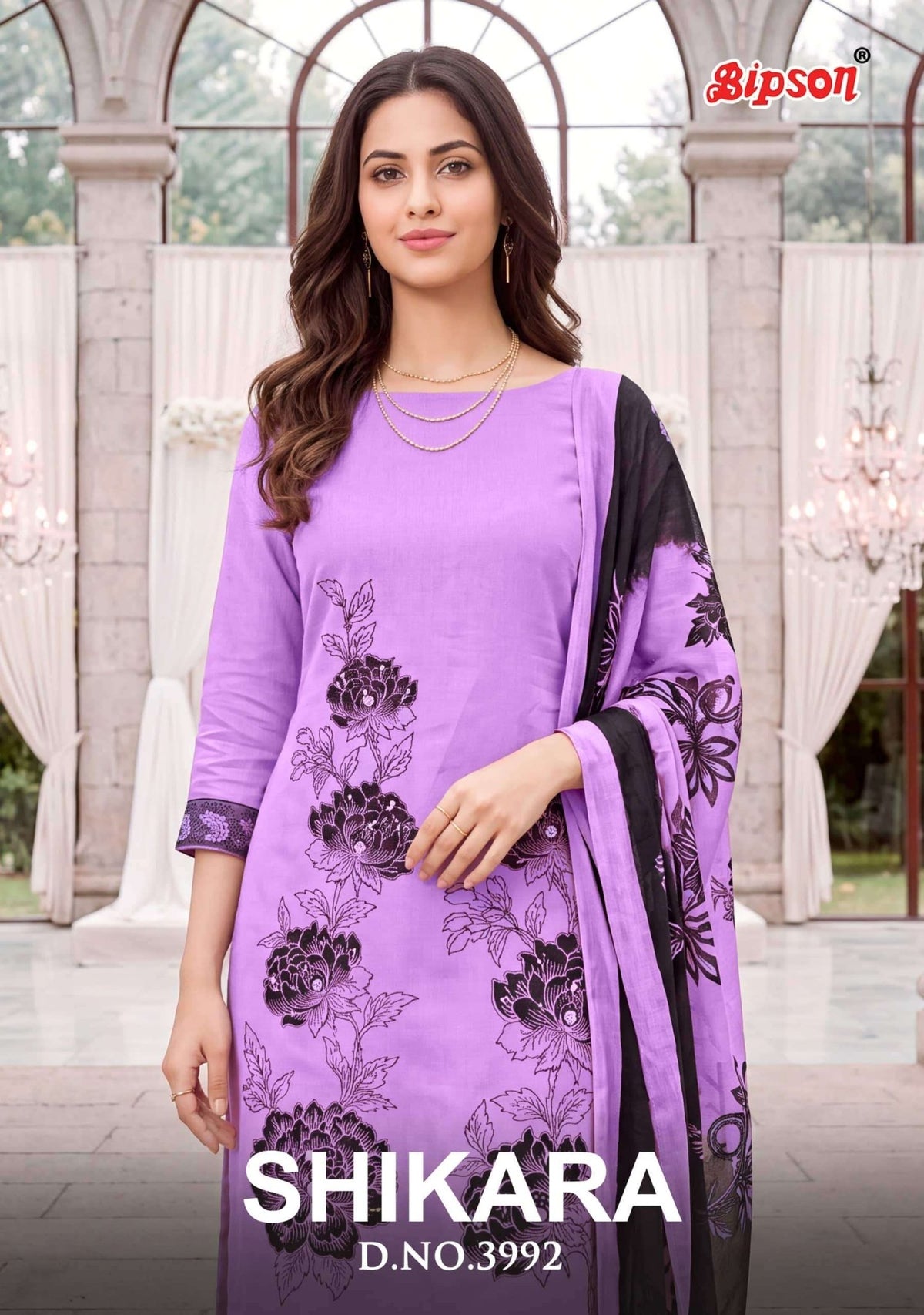 Bipson Shikara 3992 Pure Jaam Satin Dress Material - Amrah Wholesale