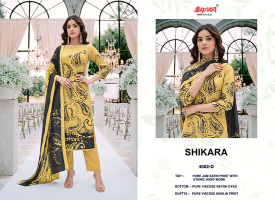 Bipson Shikara 4002 Jam Satin Dress Material