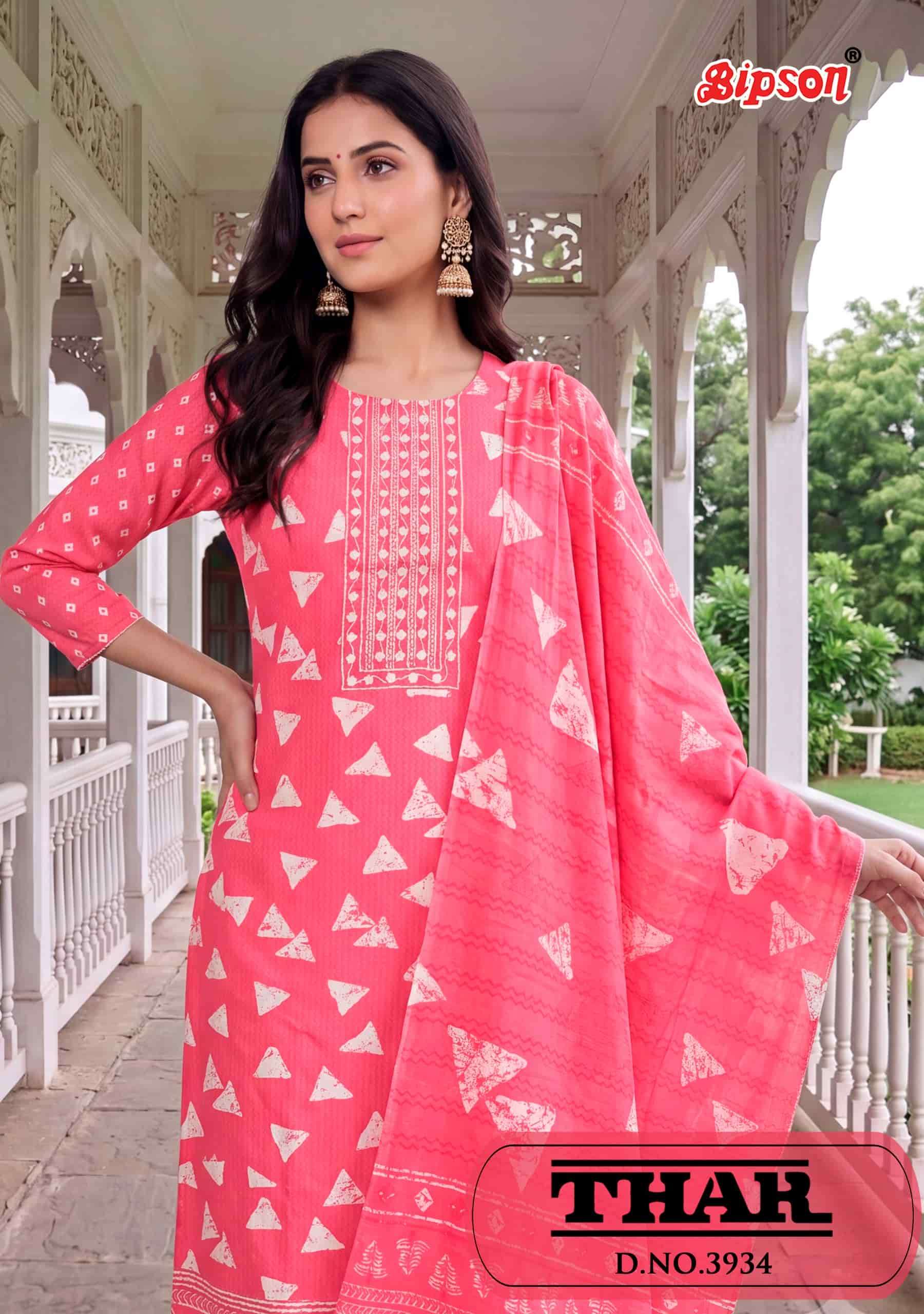 Bipson Thar 3934 Pure Cotton Printed Dress Material