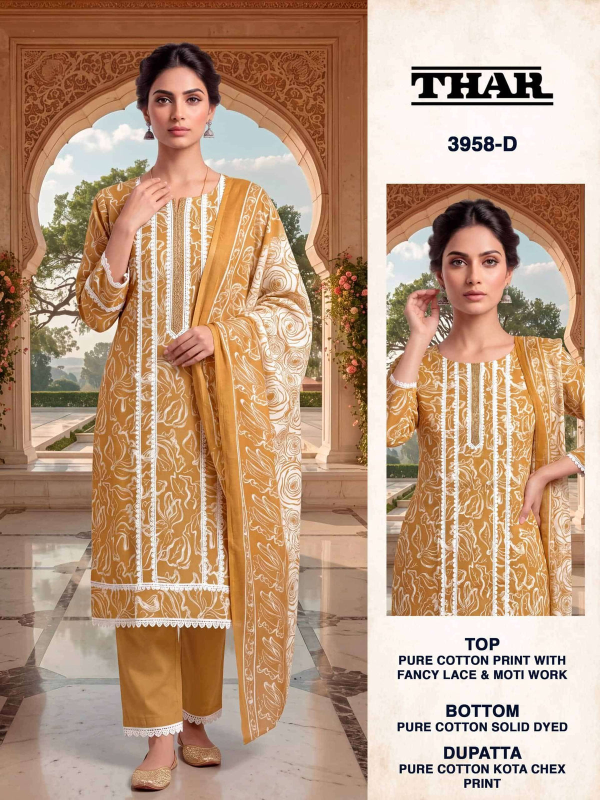 Bipson Thar 3958 Pure Cotton Printed Dress Material