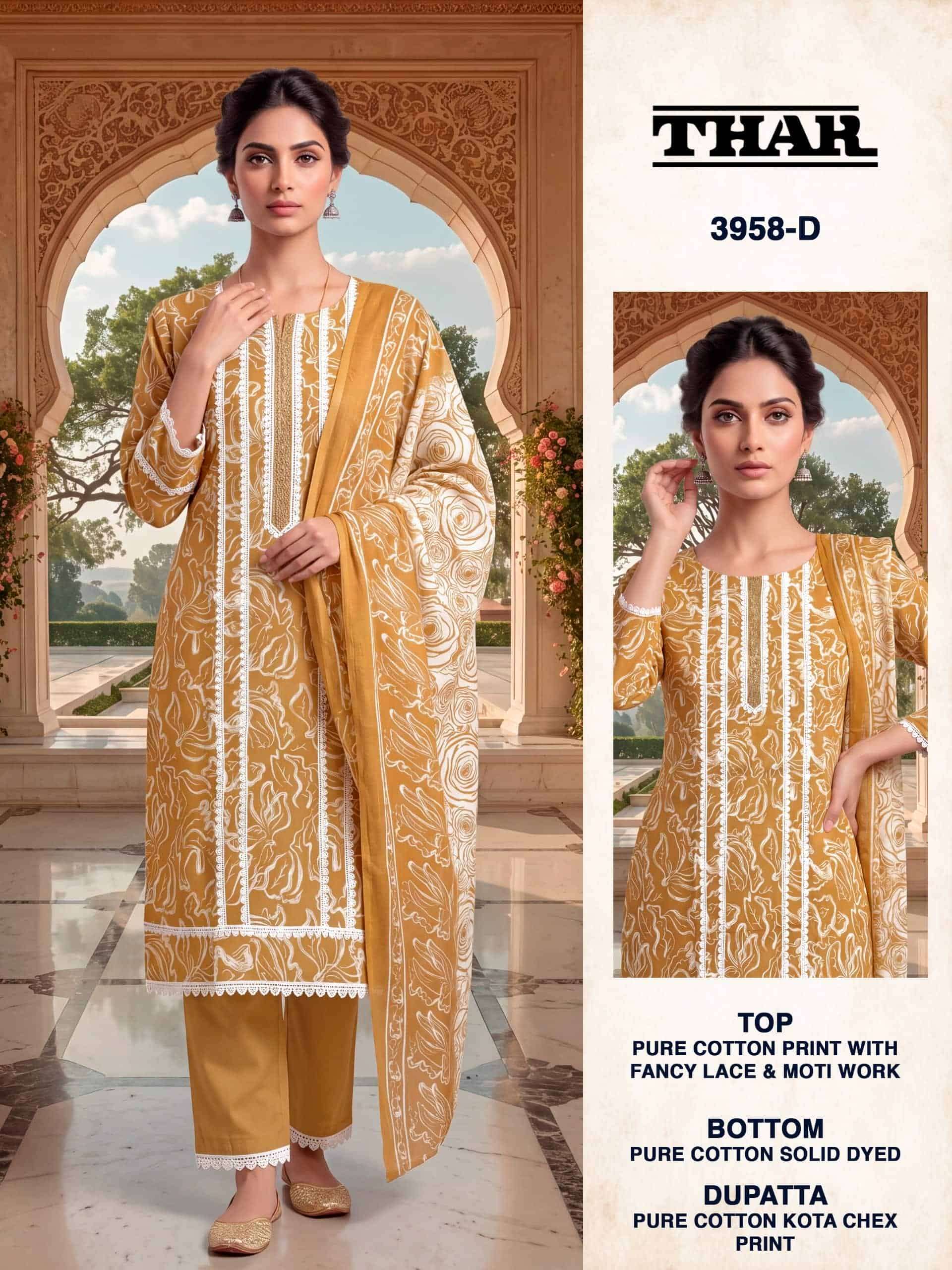Bipson Thar 3958 Pure Cotton Printed Dress Material
