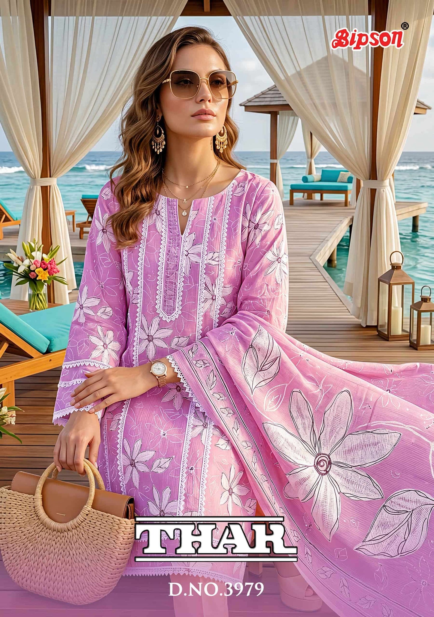 Bipson Thar 3979 Pure Cotton Dress Material