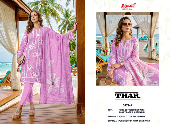 Bipson Thar 3979 Pure Cotton Dress Material