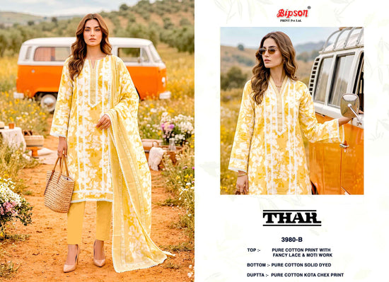 Bipson Thar 3980 Pure Cotton Dress Material