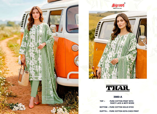 Bipson Thar 3980 Pure Cotton Dress Material