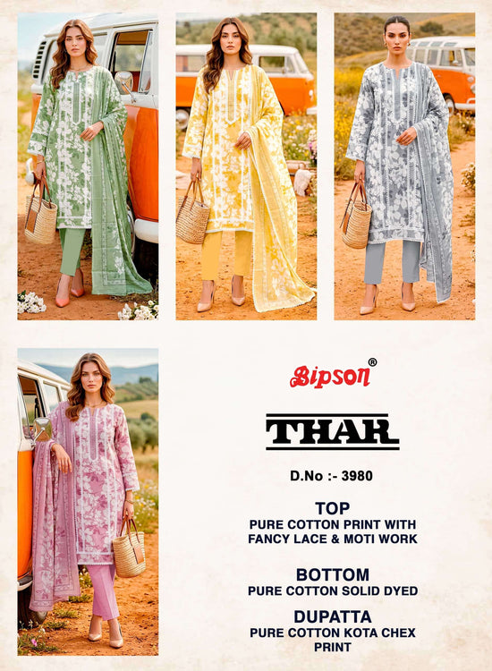 Bipson Thar 3980 Pure Cotton Dress Material