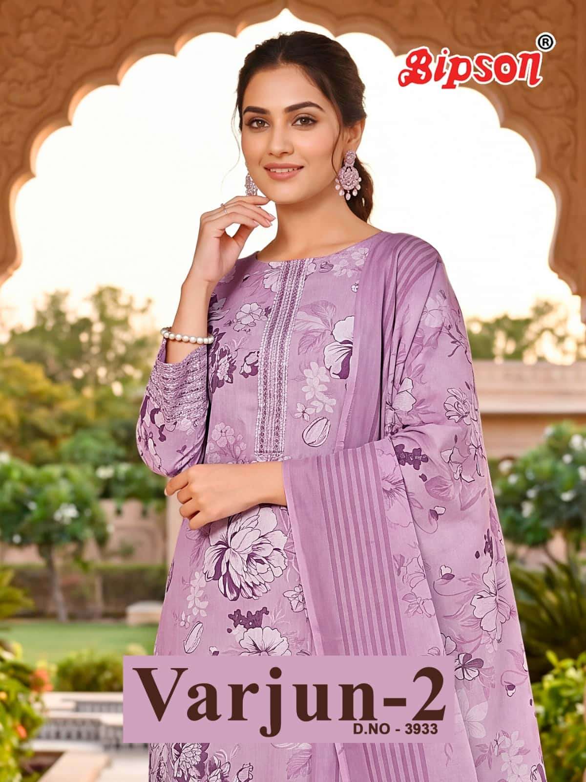 Bipson Varjun Vol 2 Cambric Cotton Kashmiri Embroidered Dress Material - Amrah Wholesale