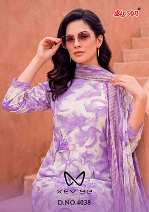 Bipson Xev 9e 4038 Pure Cotton Cambric Dress Material - Amrah Wholesale