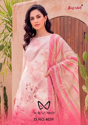 Bipson Xev 9e 4039 Pure Cotton Cambric Dress Material - Amrah Wholesale