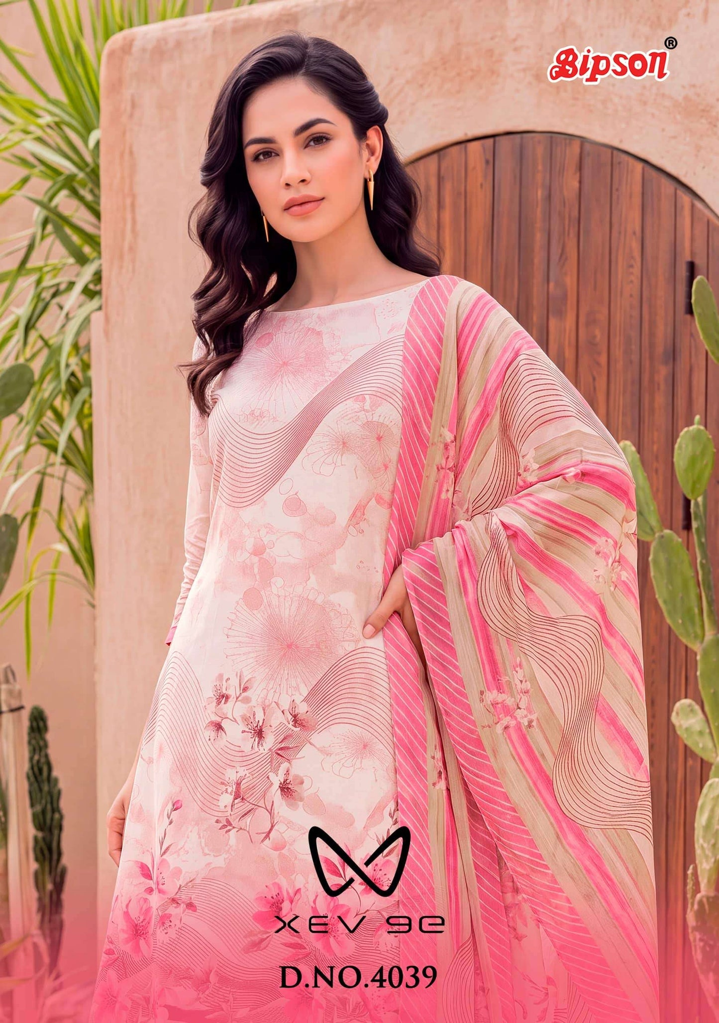 Bipson Xev 9e 4039 Pure Cotton Cambric Dress Material