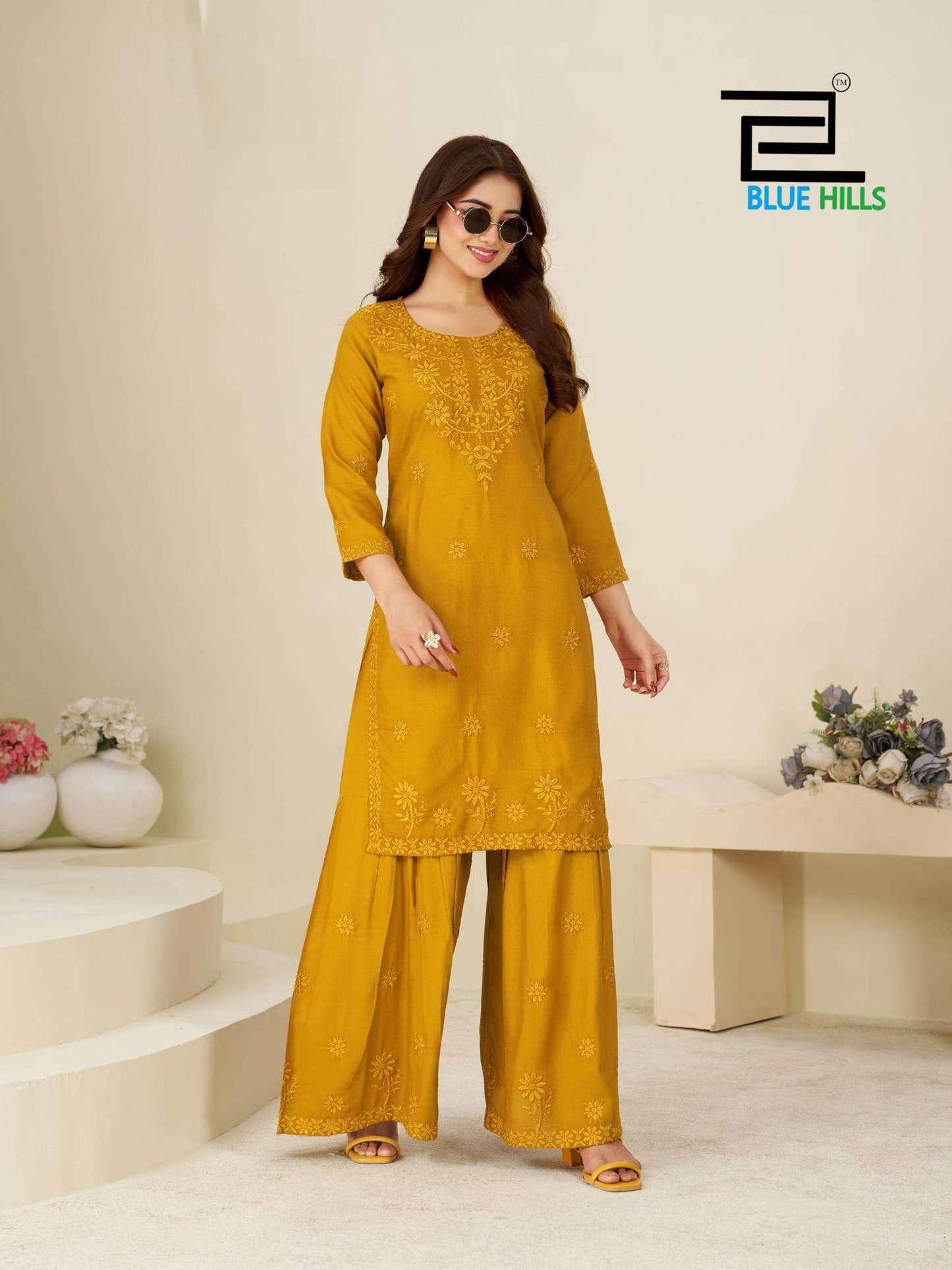 Blue Hills Heenaz Vol-5 Rayon Dress Material