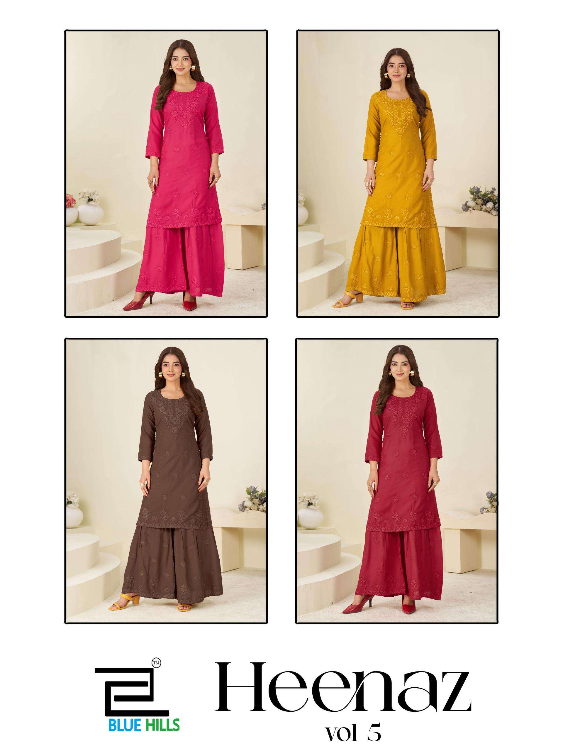 Blue Hills Heenaz Vol-5 Rayon Dress Material