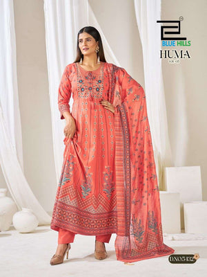 BLUE HILLS HUMA VOL-5 Chanderi Embroidered Salwar Suit Set - Amrah Wholesale