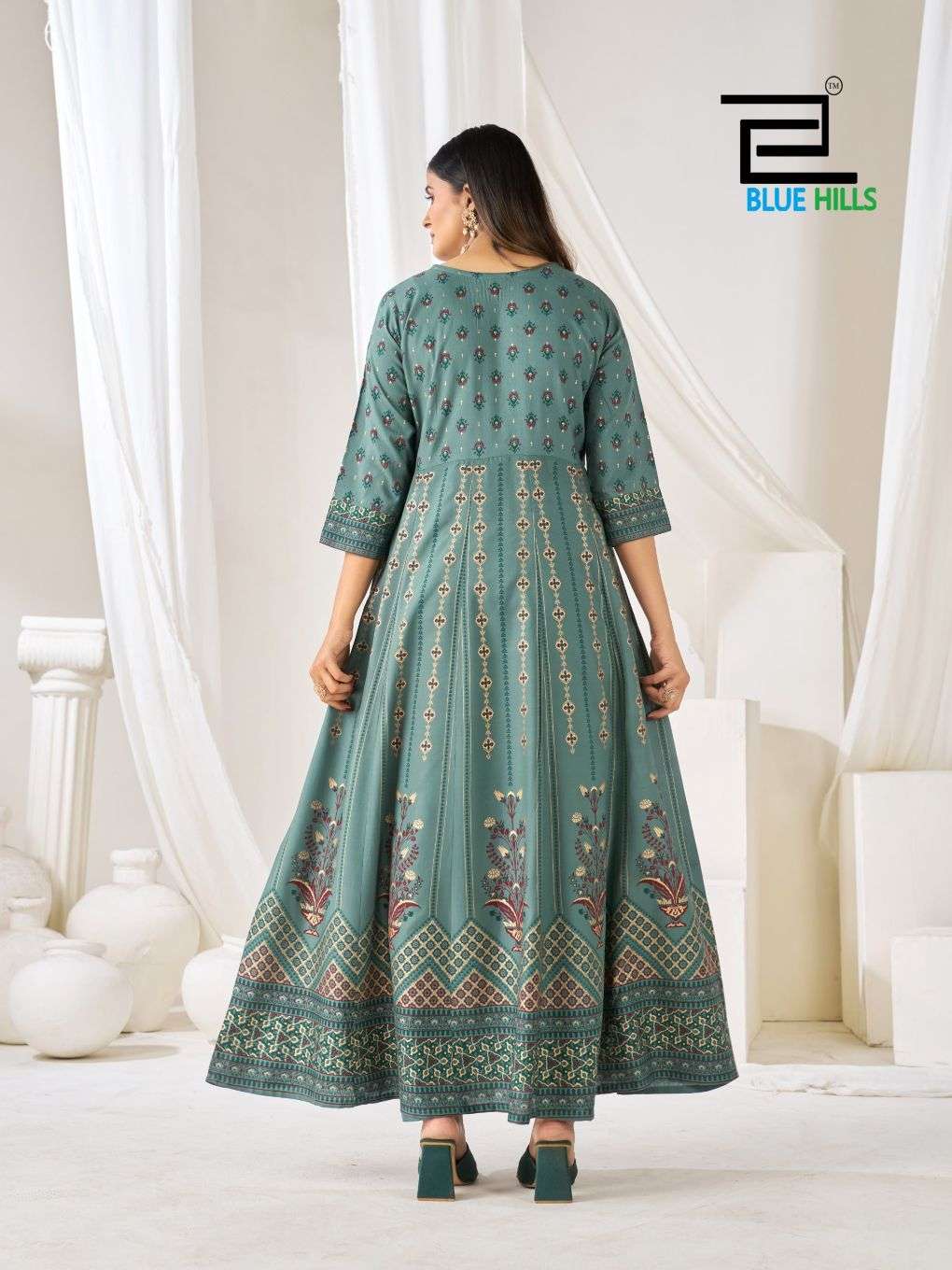 BLUE HILLS HUMA VOL-5 Chanderi Embroidered Salwar Suit Set - Amrah Wholesale