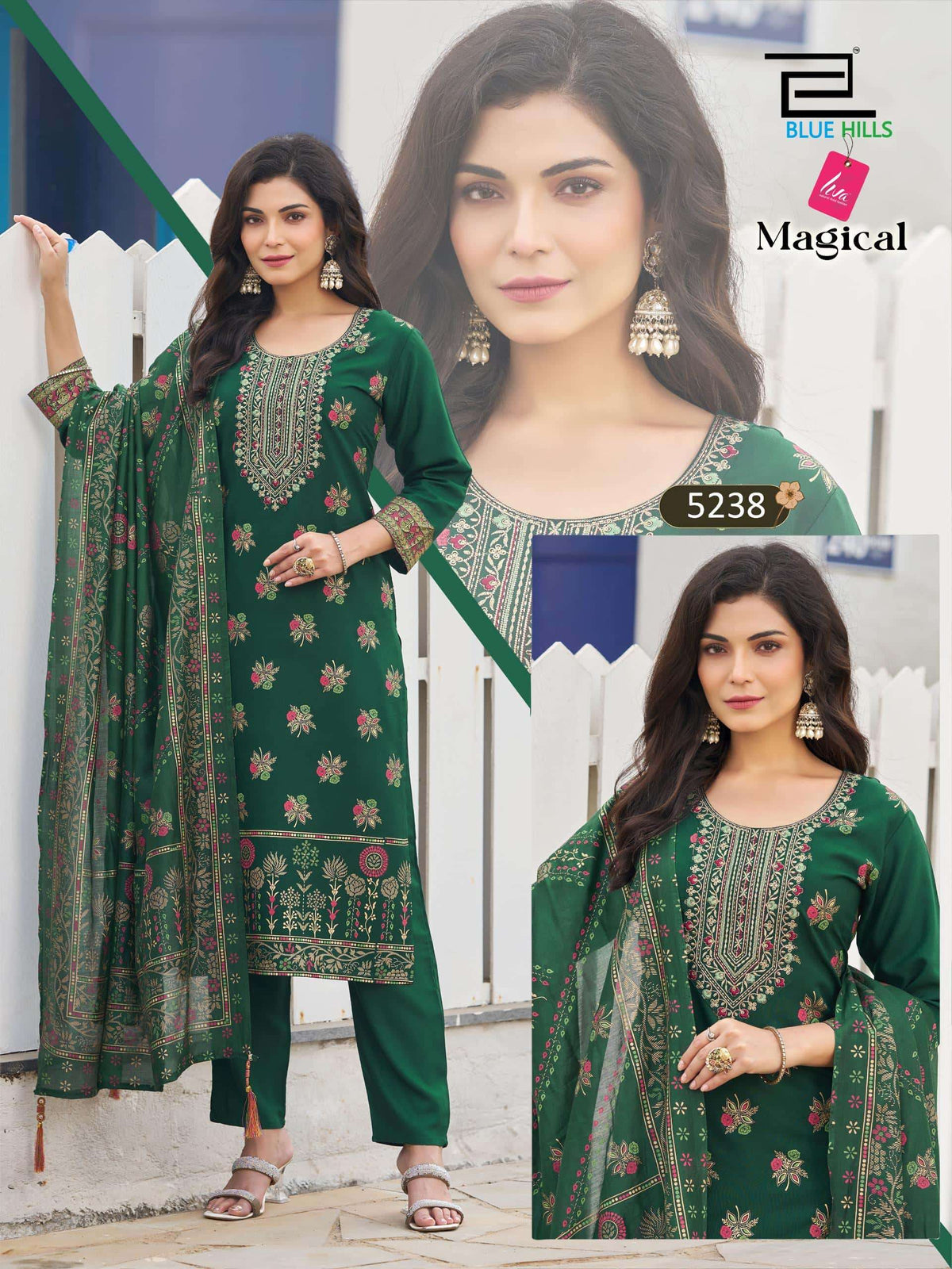 Blue Hills Magical Salwar Suit Set Wholesale Catalogue - Amrah Wholesale