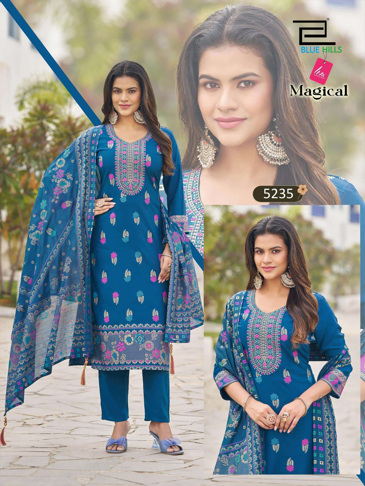 Blue Hills Magical Salwar Suit Set Wholesale Catalogue - Amrah Wholesale
