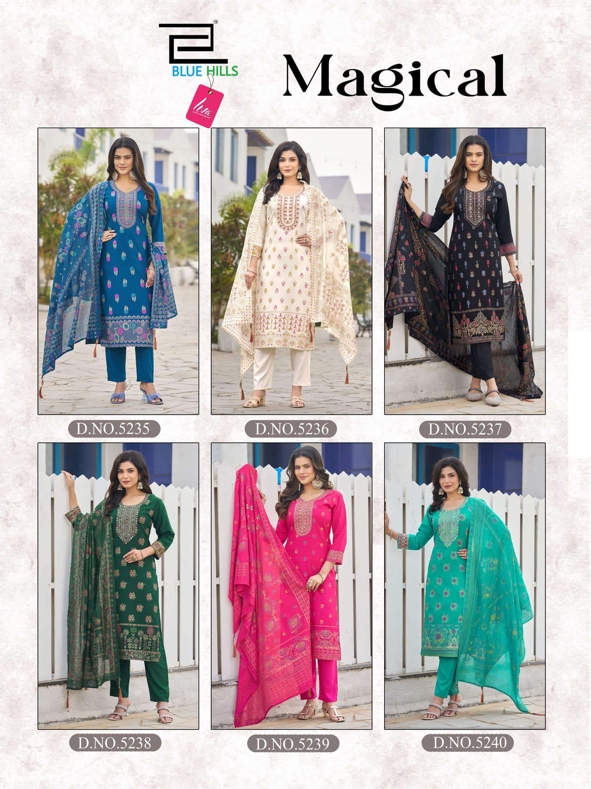 Blue Hills Magical Salwar Suit Set Wholesale Catalogue - Amrah Wholesale