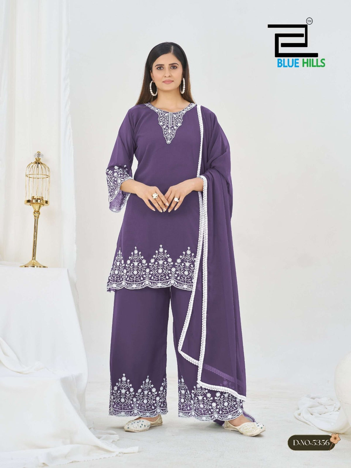 Blue Hills Mahnoor Georgette Thread Work Salwar Suit Set