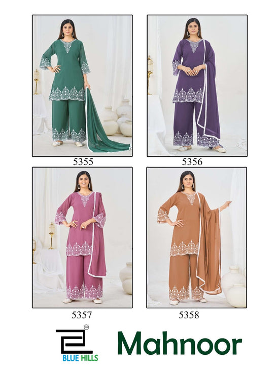 Blue Hills Mahnoor Georgette Thread Work Salwar Suit Set