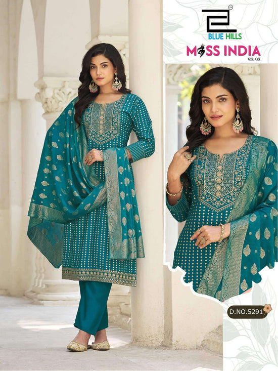 BLUE HILLS MISS INDIA VOL - 5 Rayon Salwar Suit Set - Amrah Wholesale