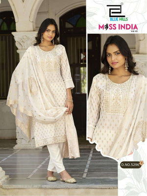 BLUE HILLS MISS INDIA VOL - 5 Rayon Salwar Suit Set - Amrah Wholesale