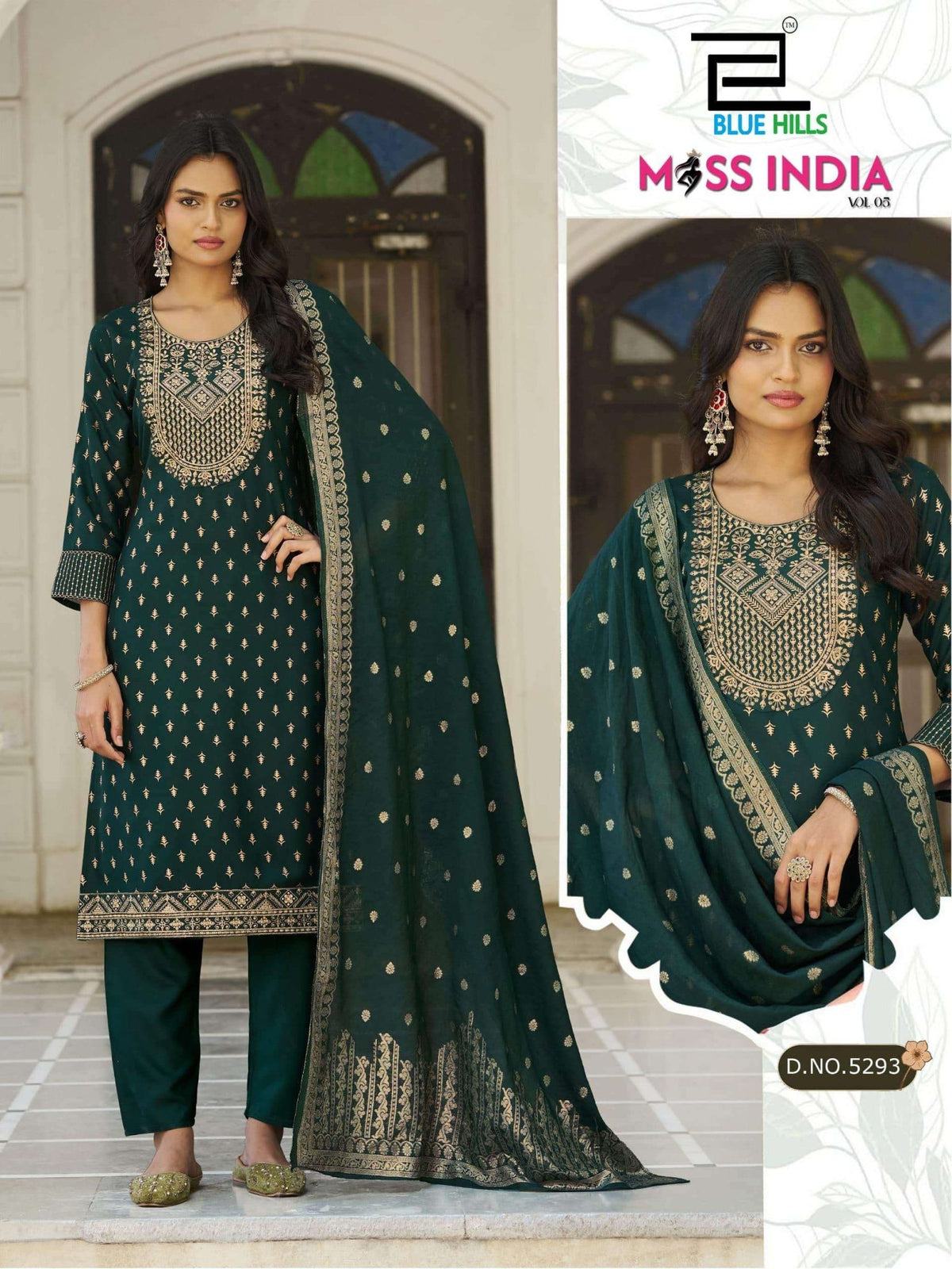 BLUE HILLS MISS INDIA VOL - 5 Rayon Salwar Suit Set - Amrah Wholesale