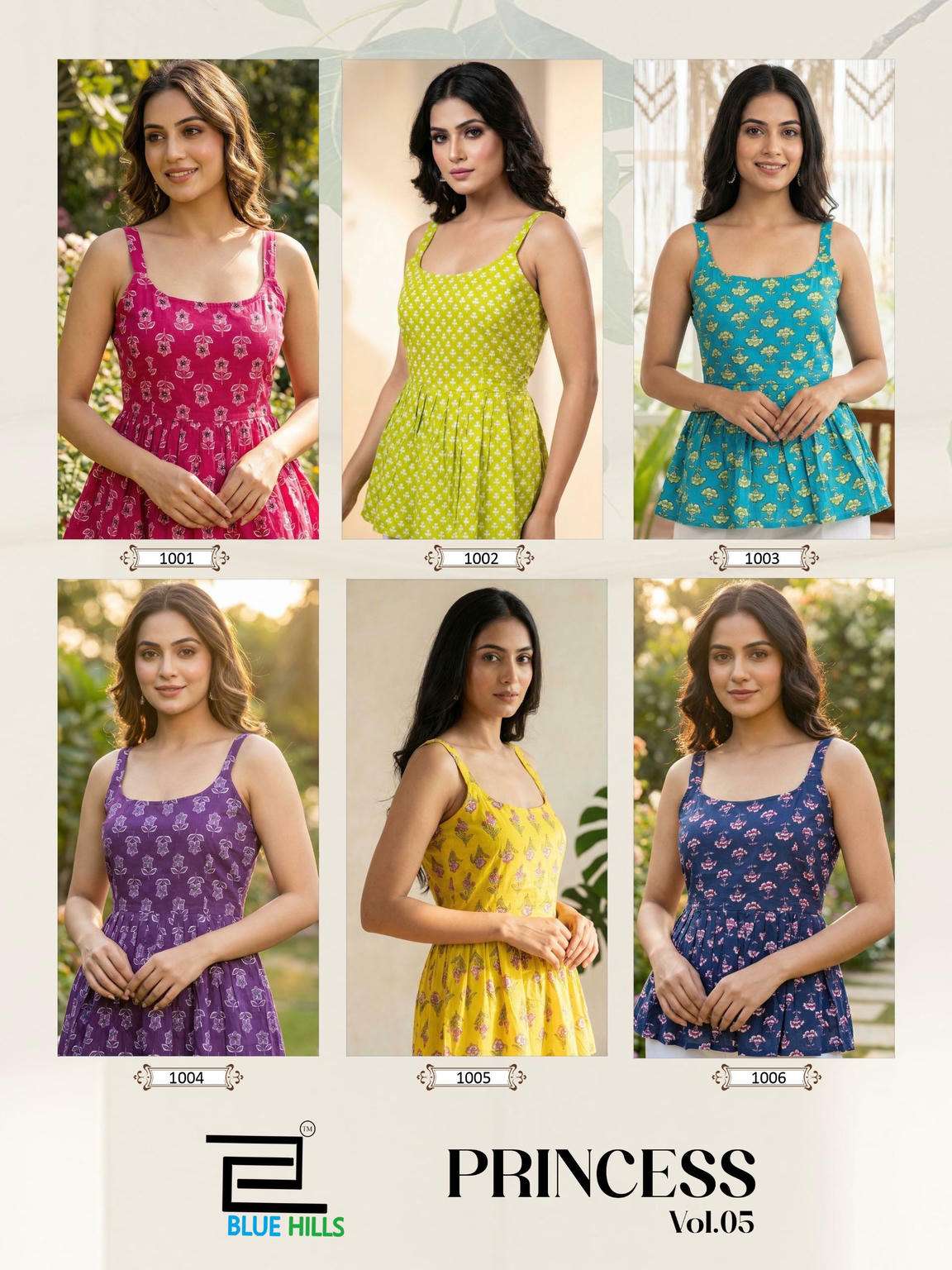 Blue Hills Princess Vol 5 Cotton Printed Kurti