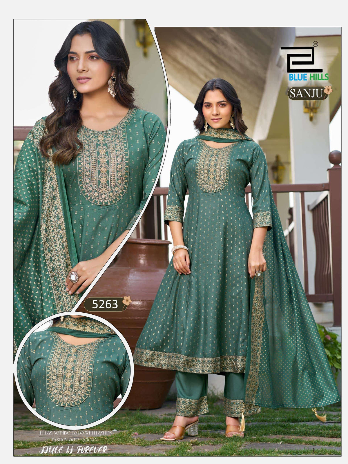 Blue Hills Sanju Series Rayon Salwar Suit Set - Amrah Wholesale