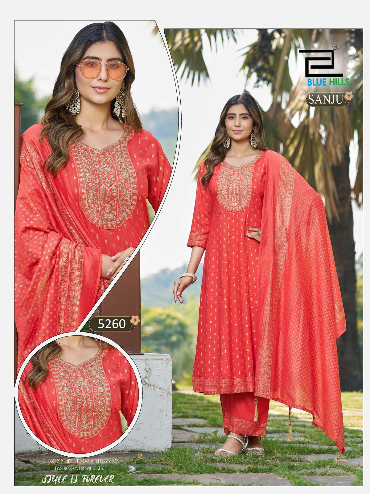 Blue Hills Sanju Series Rayon Salwar Suit Set - Amrah Wholesale