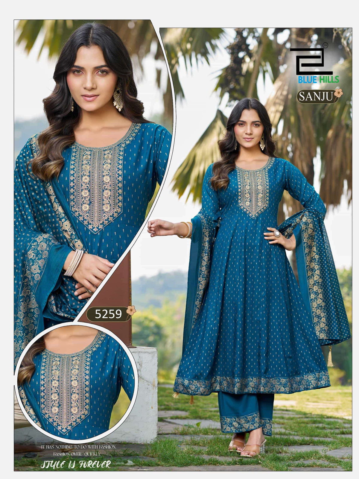 Blue Hills Sanju Series Rayon Salwar Suit Set - Amrah Wholesale