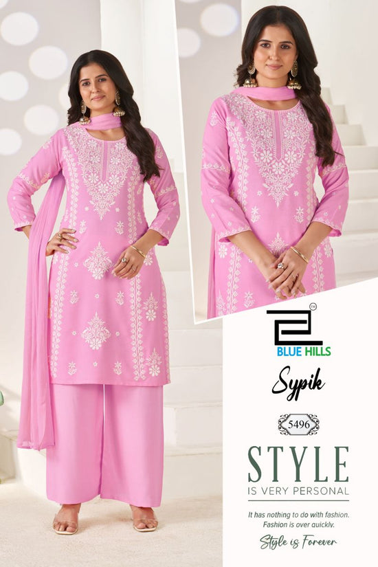 Blue Hills Sypik Rayon Thread Work Kurti Set