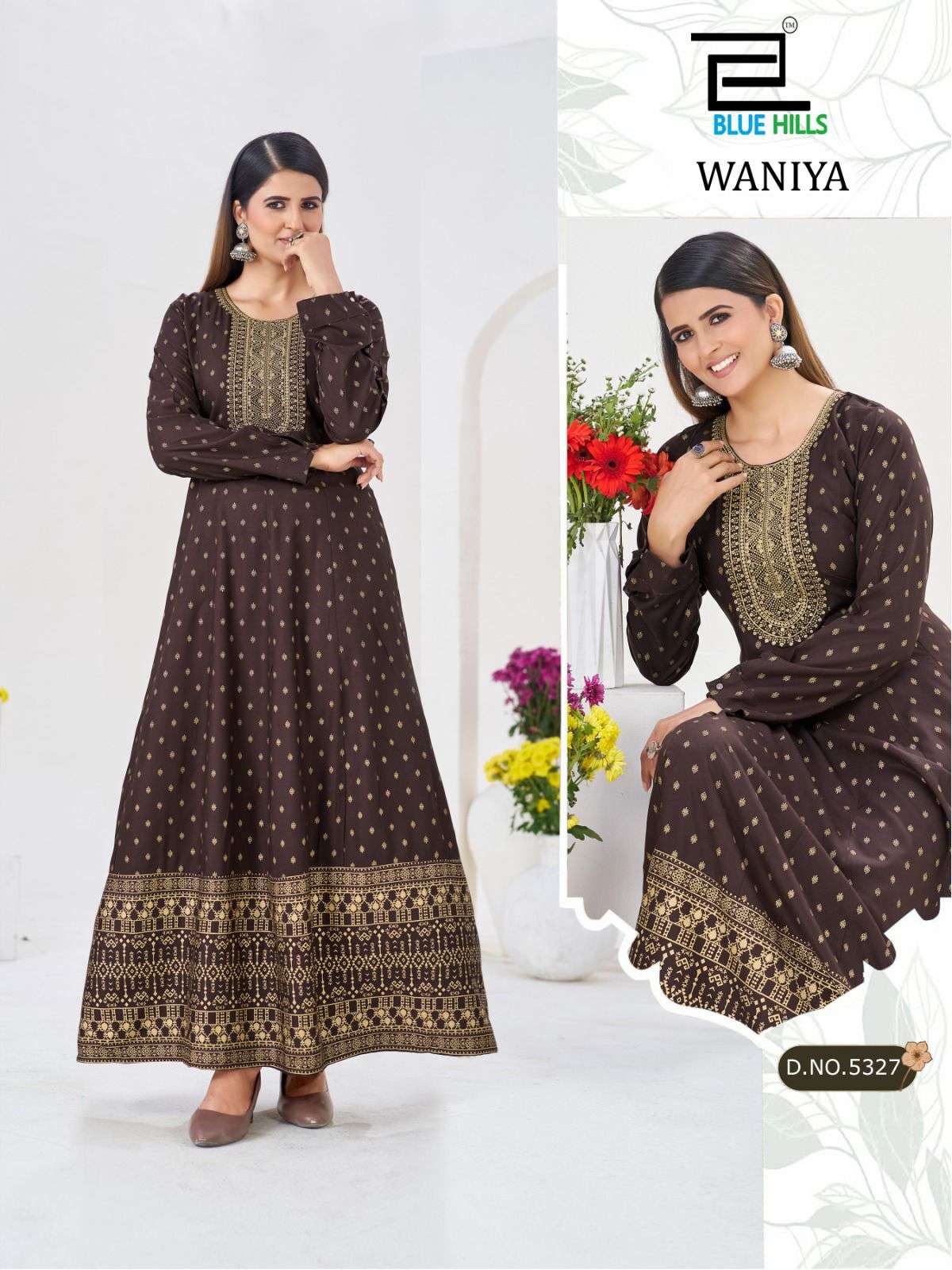 Blue Hills Waniya Rayon Kurti Pant Dupatta Set