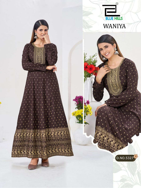 Blue Hills Waniya Rayon Kurti Pant Dupatta Set