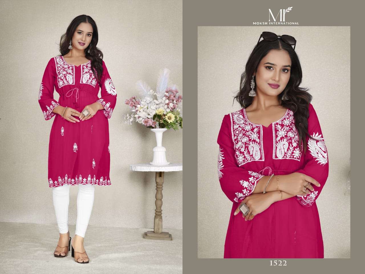 BLUE HILLS WESTERN VOL-1 Georgette Embroidered Kurti