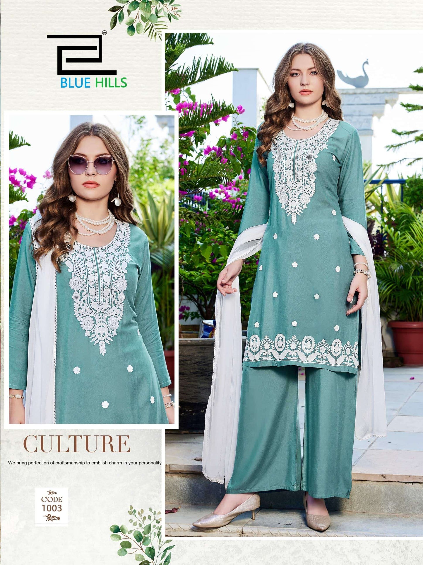BLUE HILLS ZIVA VOL-3 Rayon Embroidery Salwar Suit Set