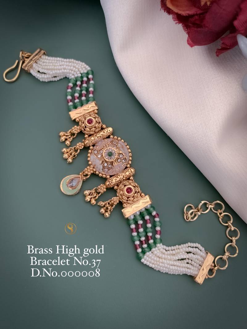 Brass High Gold Bracelets 9