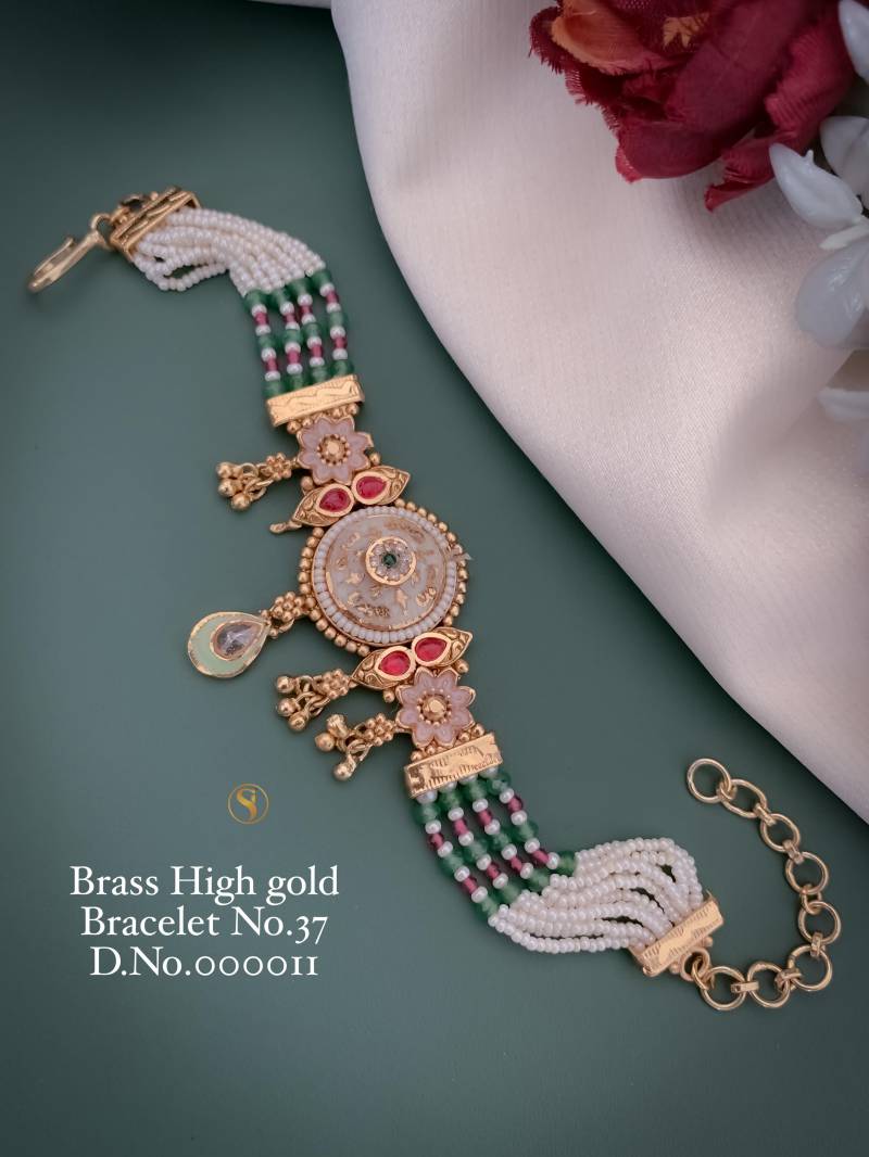 Brass High Gold Bracelets 9