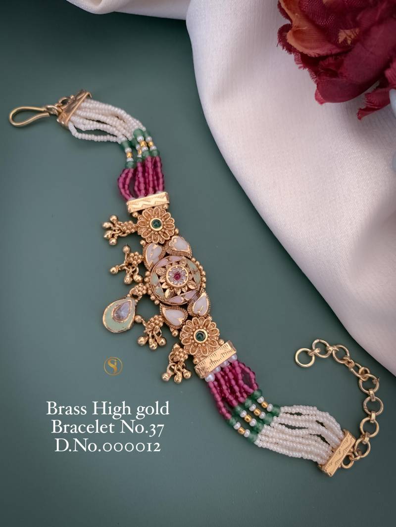 Brass High Gold Bracelets 9