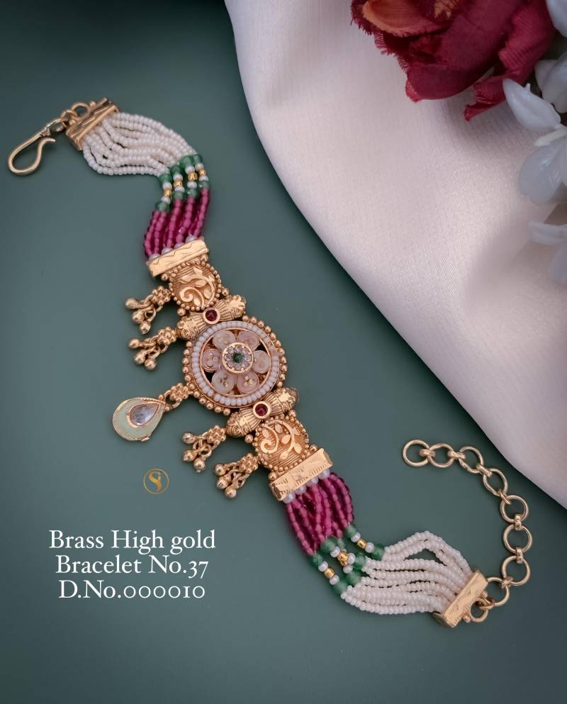 Brass High Gold Bracelets 9