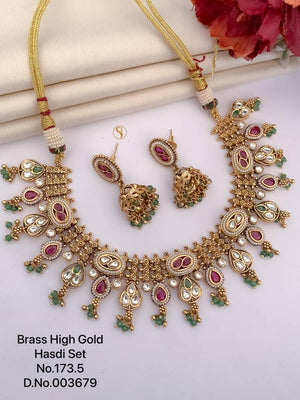 Brass High Gold Hasdi Set 40