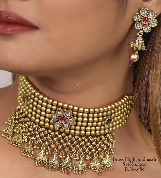 Brass High Gold Hasdi Set 70