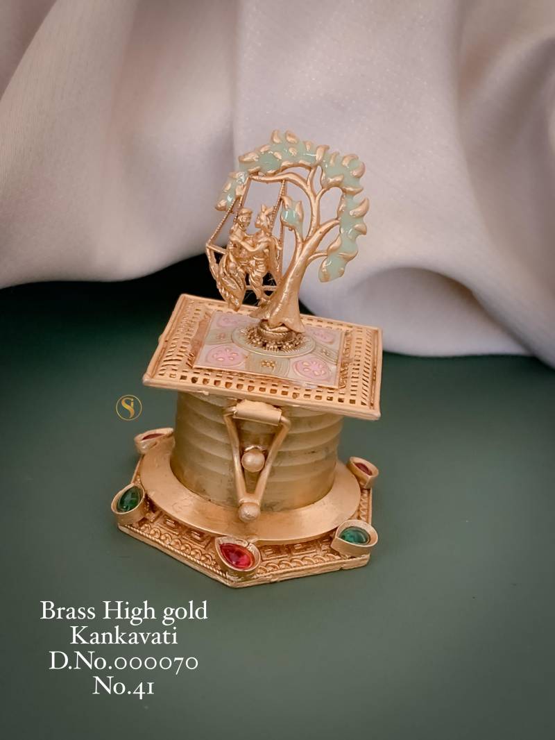Brass High Gold Kankavati 1