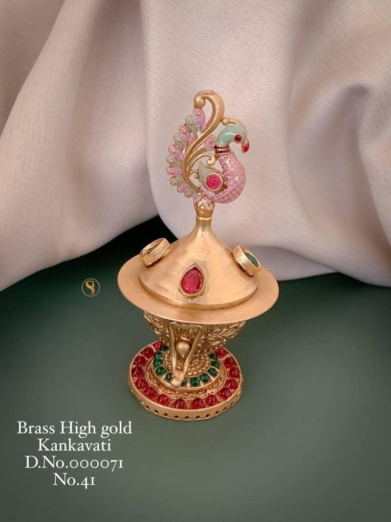 Brass High Gold Kankavati 1