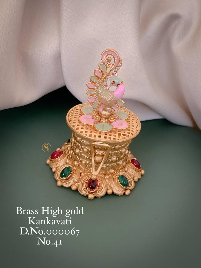 Brass High Gold Kankavati 1