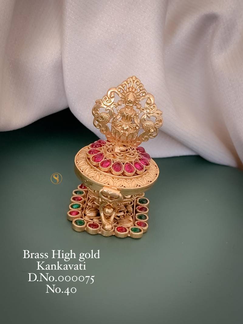 Brass High Gold Kankavati 1