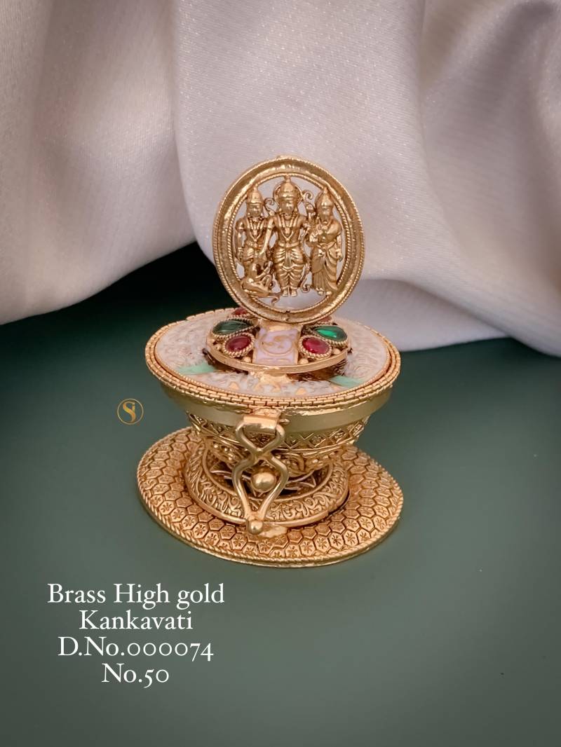 Brass High Gold Kankavati 7