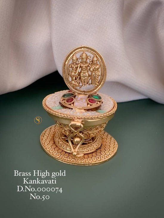 Brass High Gold Kankavati 7